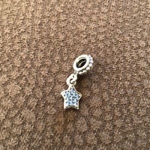 Blue star pandora charm